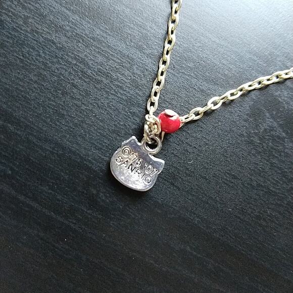 Anklet, Hello Kitty Silver 9" NOS fashion jewelry Sanrio charm Y2K - Picture 3 of 5